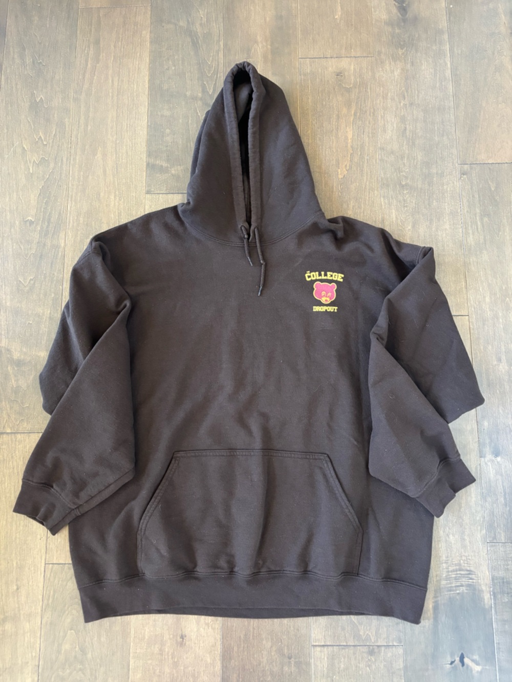 Kanye West Vintage College Dropout Brown Hoodie